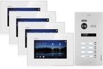 Balter EVO Video-T&uuml;rsprechanlage f&uuml;r Vierfamilienhaus mit 4x 7 Zoll Monitor
