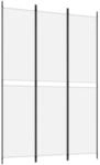 vidaXL 3 Tlg Paravent Wei&szlig; 150x220 cm Stoff 350242