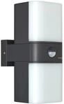 Oktaplex Duas Au&szlig;enleuchte mit Sensor 20W 1800lm Au&szlig;enbeleuchtung Warmwei&szlig;...