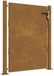 vidaXL Gartentor 105 x 130 cm Cortenstahl 153264