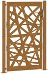 vidaXL Gartentor 105 x 155 cm Cortenstahl Helles Design 4100956