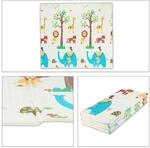 Relaxdays Spielmatte XPE-Schaumstoff Bunt Rutschfest Faltbar 195 cm x 175 cm 1,5 kg