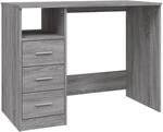 vidaXL Schreibtisch mit Schubladen Grau Sonoma 102x50x76 cm 823038