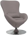 vidaXL Eiersessel Taupe 63 x 73 x 90 cm Stoff 42002741