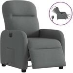 vidaXL Relaxsessel Elektrisch Dunkelgrau Stoff 3302953