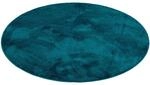 Pergamon Luxus Super Soft Hochflor Teppich Melia Rund Petrol 200x200cm