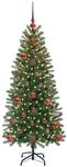 vidaXL K&uuml;nstlicher Weihnachtsbaum mit 150 LEDs Gr&uuml;n 120 cm PE und PVC 3397328