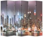 vidaXL Raumteiler Klappbar 228 x 170 cm New York bei Nacht 245864