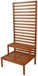Jardinion Sichtschutz mit Pflanzentreppe 66cm x 80cm x 180cm Eukalyptus Braun