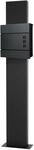 ECD Germany Standbriefkasten 37x10,5x36,5cm Anthrazit Zeitungsfach Pfosten 170cm