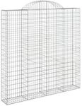 vidaXL Gabionen mit Hochbogen 5 Stk 200x30x200/220cm Verzinktes Eisen 3146218
