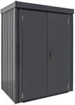 osoltus Premium Metall Mini Ger&auml;tehaus 100x135 Cm Grau 185 Cm Hoch