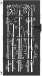 vidaXL Gartentor Schwarz 105 x 200 cm Pulverbeschichteter Stahl 42015873