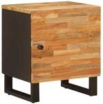 vidaXL Nachttisch Braun 40 x 33,5 x 46 cm Massivholz Mango 4018292
