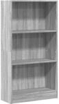 vidaXL B&uuml;cherregal Grau Sonoma 60x24x109 cm Holzwerkstoff 857808