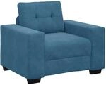 vidaXL Sessel Blau 100x78x80 cm Samt 4105107