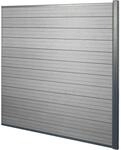 MCW WPC-Sichtschutz Savoie Windschutz Zaun Alu Premium - 2er Set 3,75m Grau