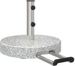 vidaXL Sonnenschirmst&auml;nder Grau &Oslash; 45 x 37,5 cm Granit 42002810