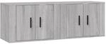 vidaXL TV-Wandschr&auml;nke 2 Stk Grau Sonoma 57x34,5x40 cm 3188340