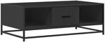 vidaXL Couchtisch Schwarz 100x57x35 cm Holzwerkstoff und Metall 848759
