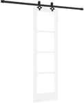vidaXL Schiebet&uuml;r ORKDAL Wei&szlig; und Schwarz 61 x 198,5 cm 3332182