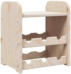 vidaXL Weinregal mit Oberplatte 33x25x37 cm Massivholz Kiefer 4007554