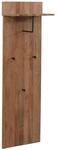 MCA Garderobenpaneel P55 Massiv-Holz Eiche Ablagefl&auml;che Haken 135x42x22cm