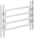 Relaxdays Fenstergitter Stahl Grau Ausziehbar 60 cm x 100 cm bis 150 cm