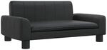vidaXL Kindersofa Schwarz 70x45x30 cm Kunstleder 3196274