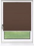 Deco-Raum Plissee Basic ohne Bohren 105x150cm Braun Blickdicht Klemmfix
