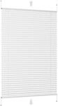 Sekey Plissee Faltrollo Klemmfix ohne Bohren Wei&szlig; 55x130cm