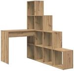 vidaXL Eckschreibtisch Artisan-Eiche 101,5 x 149,5 x 149,5 cm 3337248