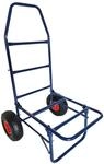 Relaxdays Transportwagen Stahl Blau Klappbar 102 cm x 50 cm x 37 cm 80 kg