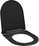 vidaXL Toilettensitz mit Absenkautomatik und Quick-Release Schwarz 145018