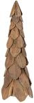 vidaXL Weihnachtsbaum mit St&auml;nder Braun 80 cm Massivholz Teak 42017938