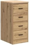 vidaXL Garagen-Aufbewahrungsschrank Artisan-Eiche Massivholz Kiefer 860597