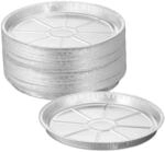 Relaxdays Aluschalen Aluminium Silber Hitzebest&auml;ndig 50er Set 2,5 cm x 27,5 cm