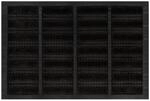 vidaXL Fu&szlig;matte Rechteckig 40x60 cm Gummi und Kokosfaser 155662