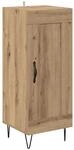 vidaXL Sideboard Artisan-Eiche 34,5 x 34 x 90 cm Verbundholz und Eisen 881649
