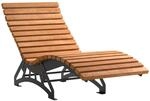 SOTECH Gartenliege LOUNGER Komplett Set 800 mm Breit Edelstahl SS201 Schwarz