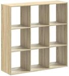 vidaXL B&uuml;cherregal Sonoma-Eiche 102x32x102 cm Holzwerkstoff