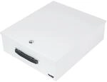 HMF 142-07 Dokumentenkassette XL f&uuml;r Ordner DIN A4 B4 39 x 32 x 12 cm Lichtgrau