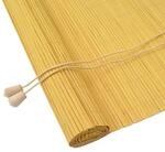 vidaXL Rollo mit Vorh&auml;ngen Gelb 90 x 160 cm Bambus 42006866