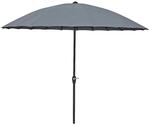 DELUKE Sonnenschirm EDDI mit 24 Streben Anthrazit Polyester Gartenschirm Balkonschirm