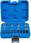 BGS Bit Und Steckschl&uuml;ssel Satz E Profil T Profil F&uuml;r Torx 17Tlg 5023