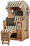 bene,iving Strandkorb Komplettset Ammersee Single Teak Bullauge PE Shell Modell...