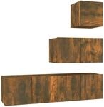 vidaXL 4-Tlg TV-Schrank-Set R&auml;uchereiche Holzwerkstoff 3120317