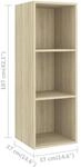 vidaXL 5-tlg. TV-Schrank-Set Sonoma-Eiche Holzwerkstoff Modell 2