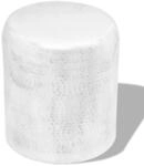 vidaXL Hocker/Beistelltisch aus geh&auml;mmertem Aluminium Silbern 242326