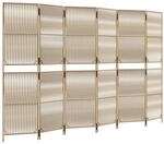 vidaXL Paravent 6 Tlg Beige Poly Rattan 365387